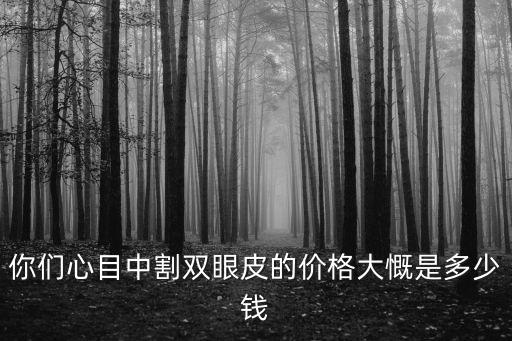 湛江割雙眼皮要發多少錢,割雙眼皮手術需要多少錢