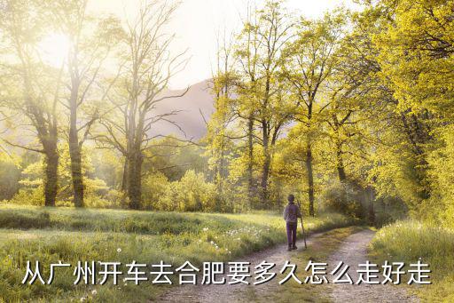 從廣州回安徽避開湖北怎么走,從廣州開車去合肥要多久