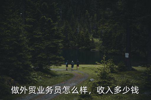 做外貿業務員怎么樣，收入多少錢