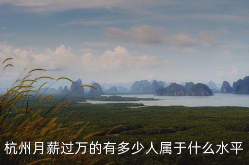 杭州月薪過萬(wàn)的有多少人屬于什么水平