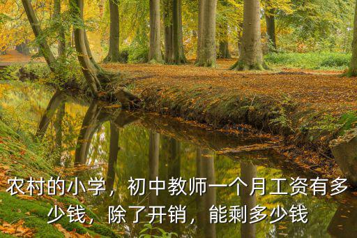 泰安初中老師月工資多少錢,初中教師一個月工資有多少錢