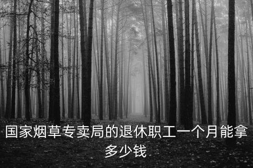 國家煙草專賣局的退休職工一個月能拿多少錢
