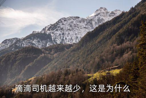 廣州滴滴怎么越來越少,為什么滴滴司機越來越少