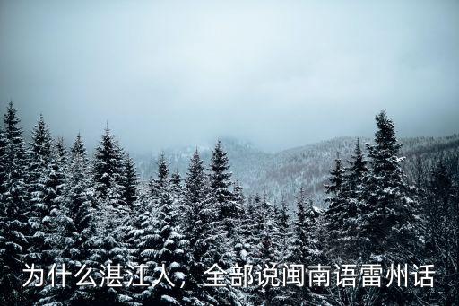 湛江話怎么讀,為什么湛江人