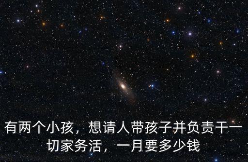 有兩個小孩，想請人帶孩子并負責干一切家務活，一月要多少錢