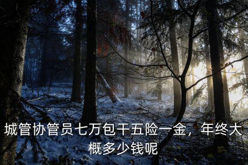 城管協(xié)管員七萬包干五險(xiǎn)一金，年終大概多少錢呢