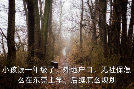 老公不是東莞小孩上學(xué)怎么辦,小孩讀一年級(jí)了