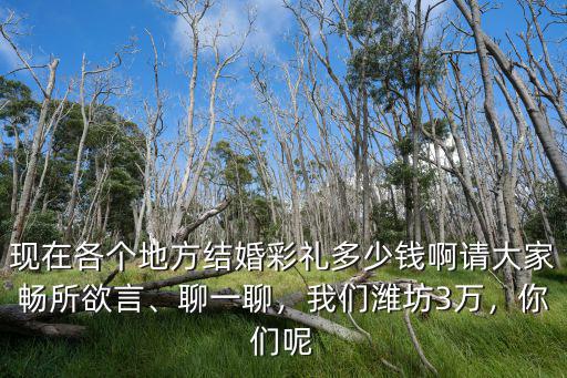 濰坊結婚成本多少,十年后的婚禮成本大概是多少
