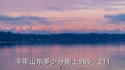 在山東考多少分能上復旦,考多少分才能上211學習呢