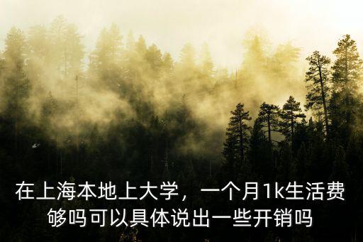 在廣州上大學一個月花多少錢,在上海本地上大學