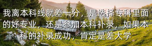山東差本科線多少分可補錄,我離本科線就差一分