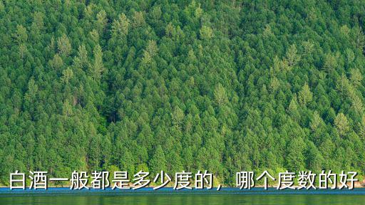 白酒一般都是多少度的，哪個度數的好