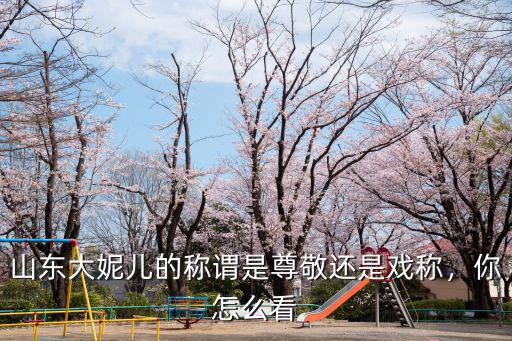 山東大妮兒的稱謂是尊敬還是戲稱，你怎么看