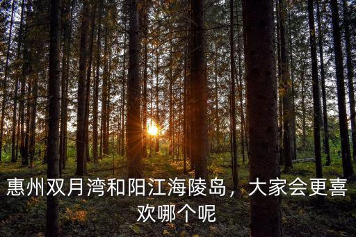 陽江海陵島有多少居民,惠州雙月灣和陽江海陵島