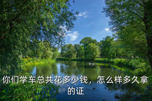 你們學(xué)車總共花多少錢，怎么樣多久拿的證