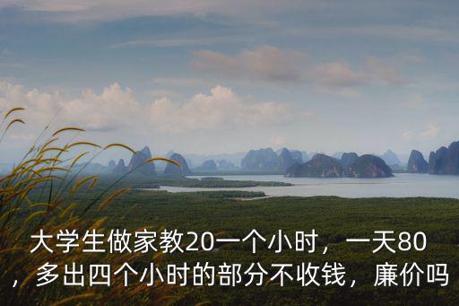 嘉興大學生家教1小時多少錢,大學生做家教20一個小時