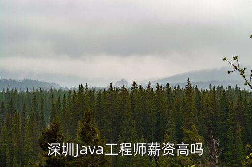 深圳Java工程師薪資高嗎