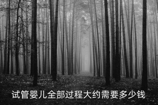 試管嬰兒全部過程大約需要多少錢