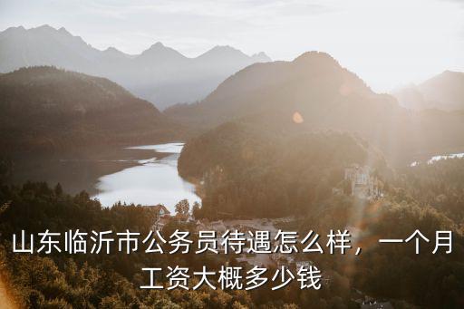 山東公務員嘉獎多少錢,山東臨沂市公務員待遇怎么樣