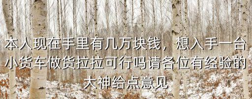 在廣州小貨車做貨拉拉怎么樣,在廣州跑貨拉拉