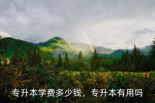 浙江專升本補課費多少錢,專升本有用嗎