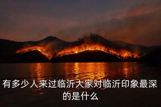 臨沂人有多少外國人,大家對臨沂印象最深的是什么