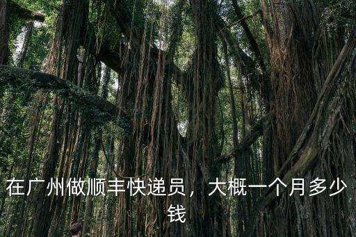 臨沂到廣州的快遞順豐多少錢一個月,大概一個月多少錢