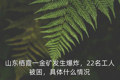 山東棲霞一金礦發(fā)生爆炸，22名工人被困，具體什么情況