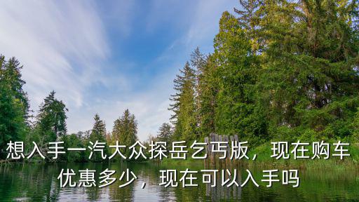 日照一汽大眾探岳優(yōu)惠多少,現(xiàn)在優(yōu)惠多少
