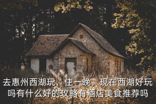 惠州西湖哪里晚上好玩,去惠州西湖玩