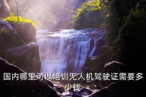 國內哪里可以培訓無人機駕駛證需要多少錢