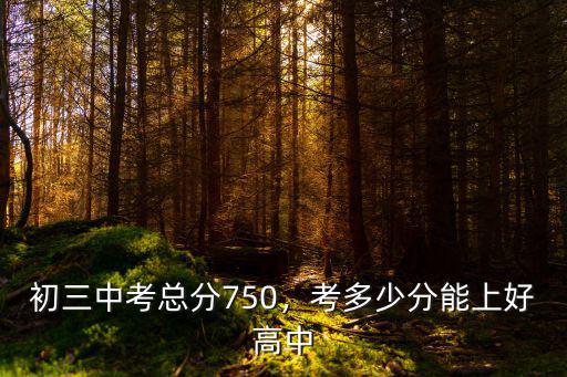山東初三考高中滿分是多少,考多少分能上好高中