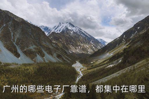 想去廣州電子廠去哪里找,想在廣州找工作