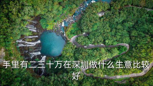 手里有二三十萬在深圳做什么生意比較好