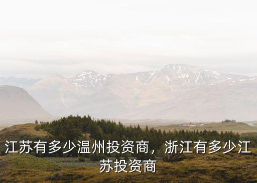在蘇州的浙江商人有多少,浙江商人哪個厲害
