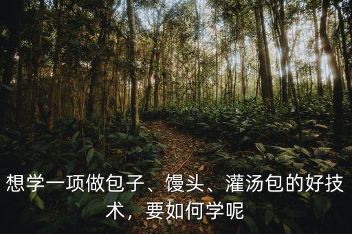 想學(xué)一項(xiàng)做包子、饅頭、灌湯包的好技術(shù)，要如何學(xué)呢