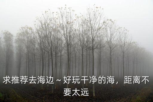 汕頭哪里海邊最干凈,求推薦去海邊～好玩干凈的海