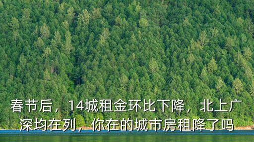 春節后，14城租金環比下降，北上廣深均在列，你在的城市房租降了嗎