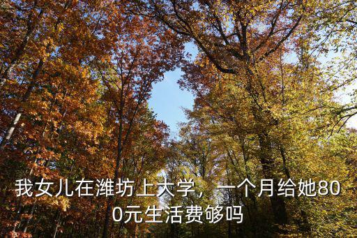 我女兒在濰坊上大學(xué)，一個月給她800元生活費(fèi)夠嗎
