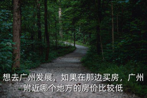 想去廣州發展，如果在那邊買房，廣州附近哪個地方的房價比較低