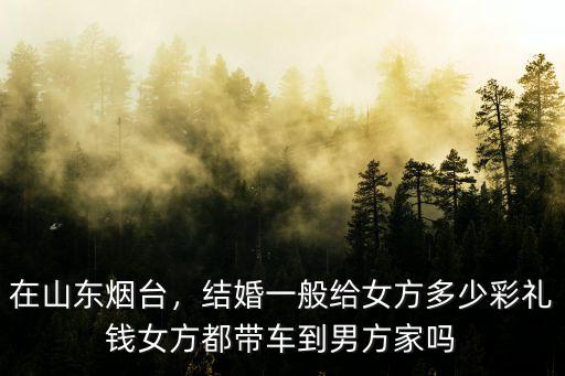 彩禮錢一般給多少山東乳山,農(nóng)村彩禮錢一般給多少