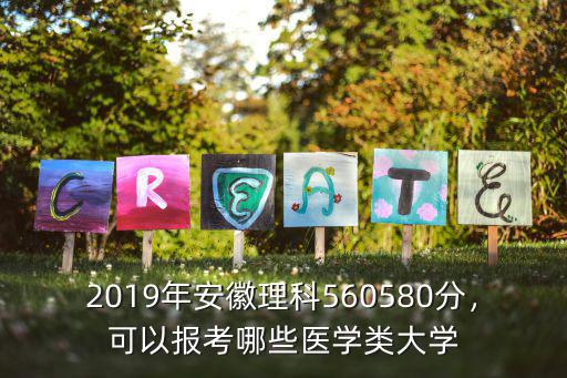 2019年安徽理科560580分，可以報(bào)考哪些醫(yī)學(xué)類大學(xué)