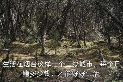 生活在煙臺這樣一個三線城市，每個月賺多少錢，才能好好生活