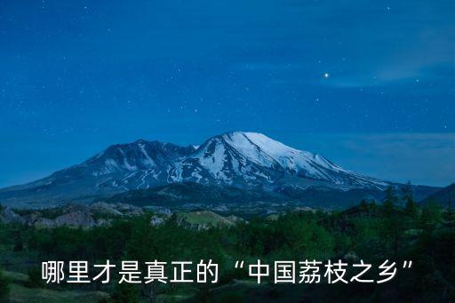 中山哪里可以買到正宗荔枝,究竟哪里的荔枝是正宗的