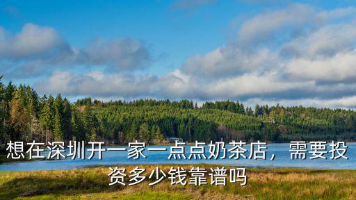 想在深圳開一家一點(diǎn)點(diǎn)奶茶店，需要投資多少錢靠譜嗎