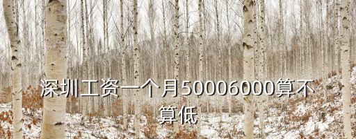 深圳工資6000怎么花,還是在深圳打工好