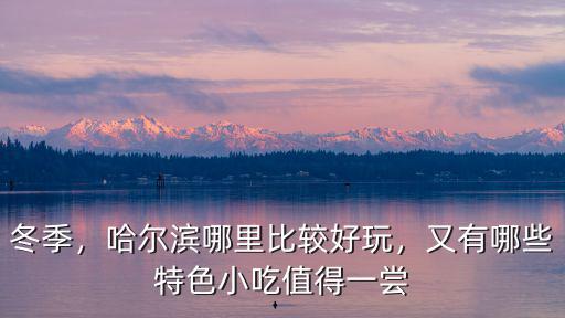 哈爾濱廣東小美食哪里好,哈爾濱哪里比較好玩