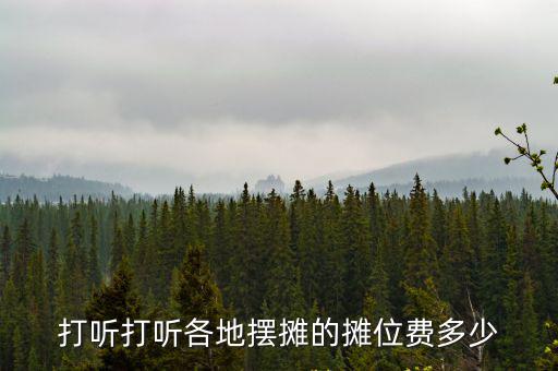 臨沂夜市攤位費一般多少錢,夜市上的攤位費要收費嗎