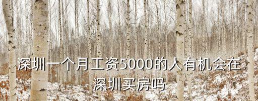 在深圳多少錢工資可以買房,才能在深圳買房