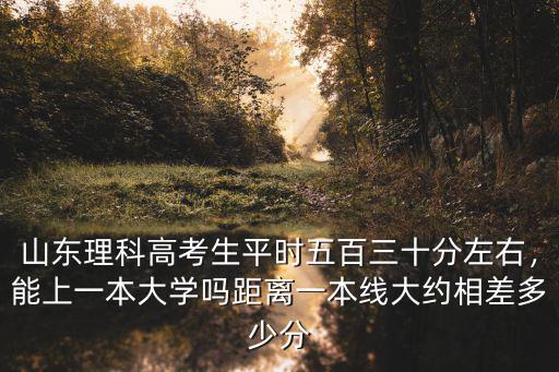 臨沂一本線多少分,距離一本線大約相差多少分